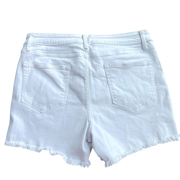 Vineyard Vines Jamie Fringe White Jean Shorts Size 30 - Picture 6 of 7